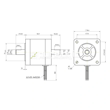 Двигатель шаговый биполярный 57CM13-SZ фото