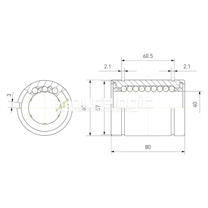 Втулка шариковая LM40-AJ фото