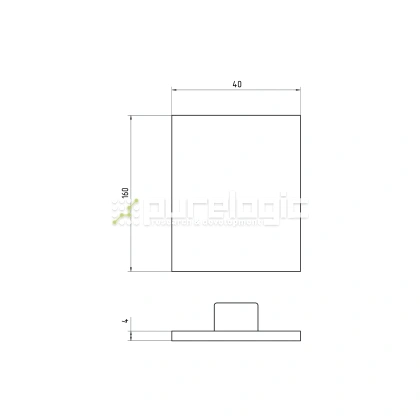 Пластиковая торцевая заглушка 40160BG 91 Пластиковая торцевая заглушка 40160BG фото