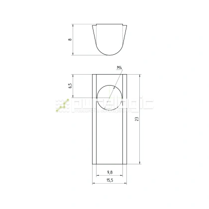 Гайка Т-образная 45TH4 25 Гайка Т-образная 45TH4 фото