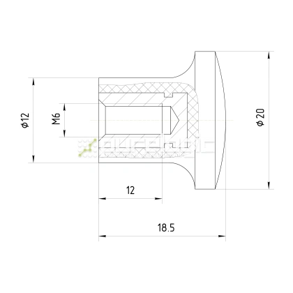 Ручка 100201-20*M6 фото