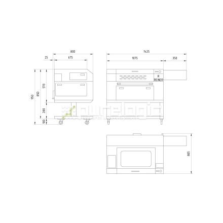 Лазерный станок REINER LH640-80W фото