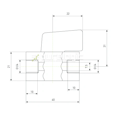 Кран слива конденсата 2930 1/4 фото