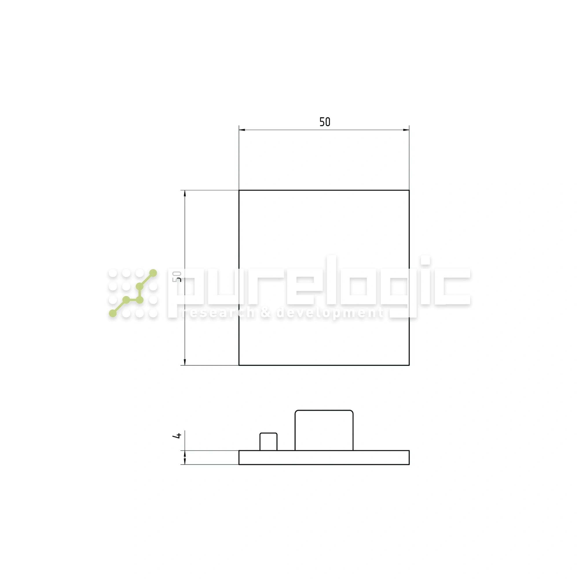Пластиковая торцевая заглушка 5050BG 34 Пластиковая торцевая заглушка 5050BG фото