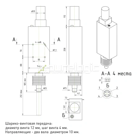 Подъемник резака HYD-TL-130-DC24V фото