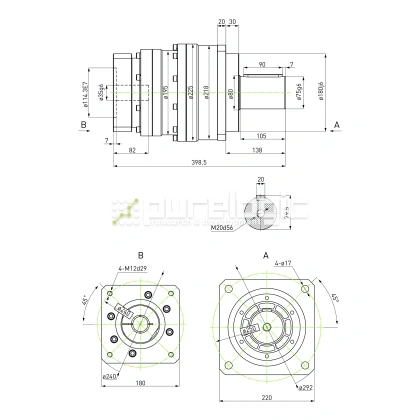Редуктор планетарный прецизионный 220VRB15K-S75-P0 фото