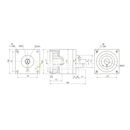 Редуктор планетарный 86PX6K-19S 10 796 Редуктор планетарный 86PX6K-19S фото