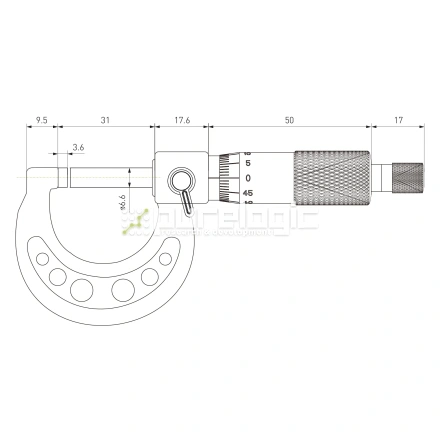 Микрометр внешний PL5201-25A фото