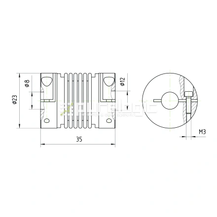 Муфта соединительная BB-2335-8-12 фото