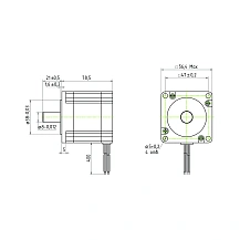Двигатель шаговый трехфазный 3PL57H79-D8