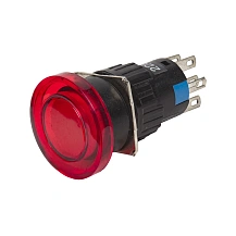 Кнопка на блок с подсветкой AD16-22MD-220V-RED