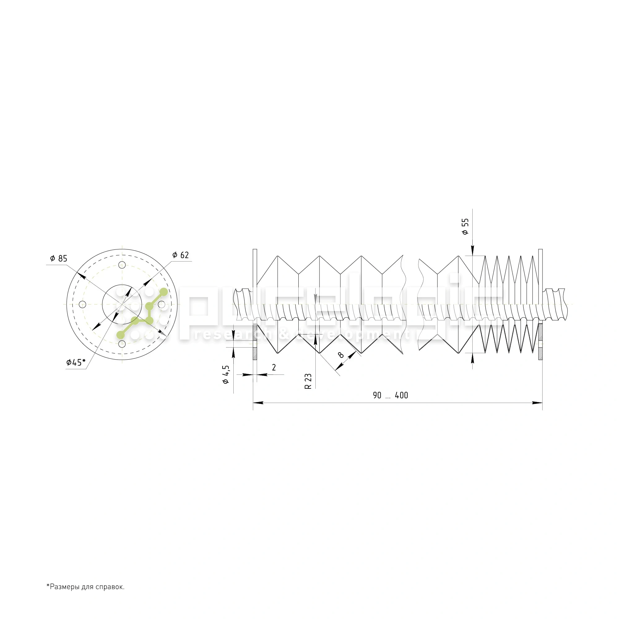 Гофрозащита DCV-B32-400 1 536 Гофрозащита DCV-B32-400 фото
