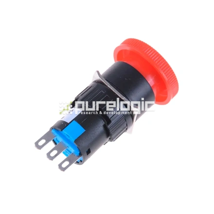 Кнопка на блок AD16-11ZS-RED фото