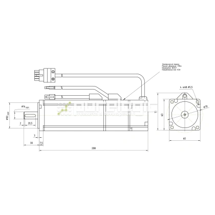 Серводвигатель 60CSTB-M01930 фото