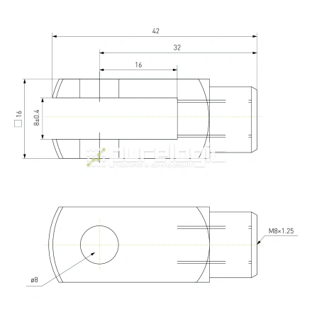 Вилка для штока Y-M8 фото