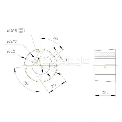 Втулка тапербуш 1008-19 284 Втулка тапербуш 1008-19 фото