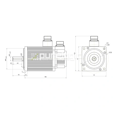 Серводвигатель 110ST-M04030 фото