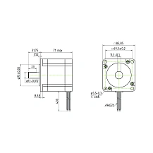 Двигатель шаговый трехфазный 863S22