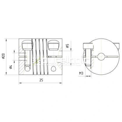 Муфта соединительная BR-2025-4-5 фото