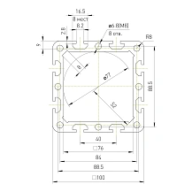 Профиль алюминиевый HC100100-8