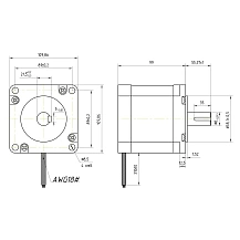 Двигатель шаговый FL110STH99-5504B