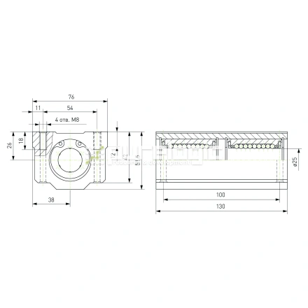Модуль опорный удлиненный SC25L-UU фото