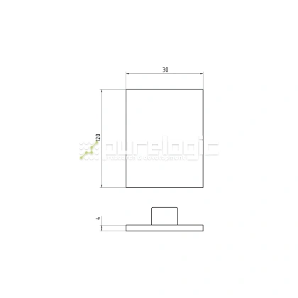 Пластиковая торцевая заглушка 30120BG 76 Пластиковая торцевая заглушка 30120BG фото