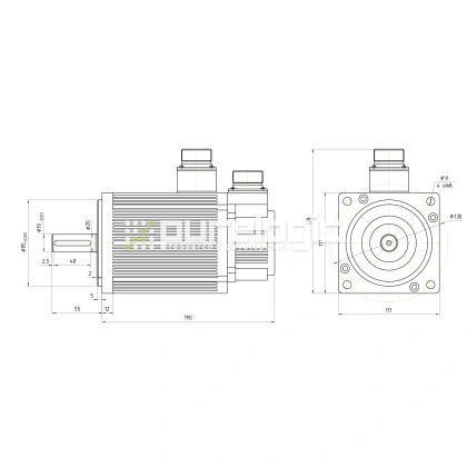 Серводвигатель 110ST-M04030 30 972 Серводвигатель 110ST-M04030 фото