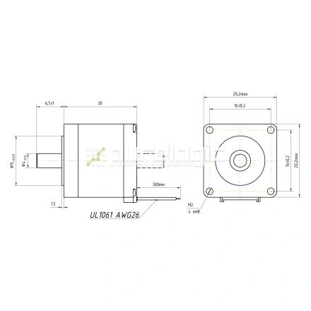 Двигатель шаговый FL20STH30-0604B фото
