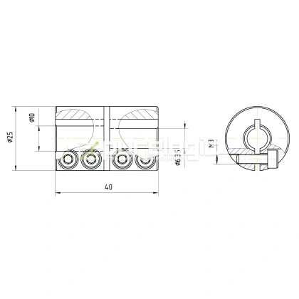 Муфта соединительная BA-25-6.35-10 фото