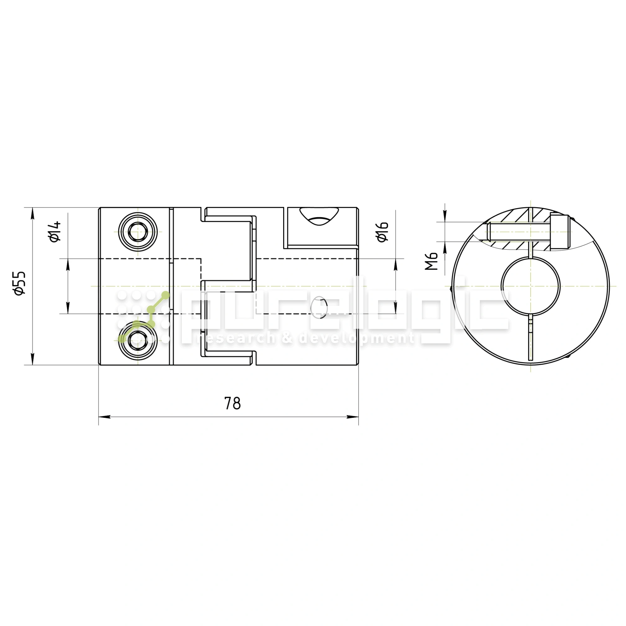 Муфта соединительная BF2-5578-14-16 4 754 Муфта соединительная BF2-5578-14-16 фото