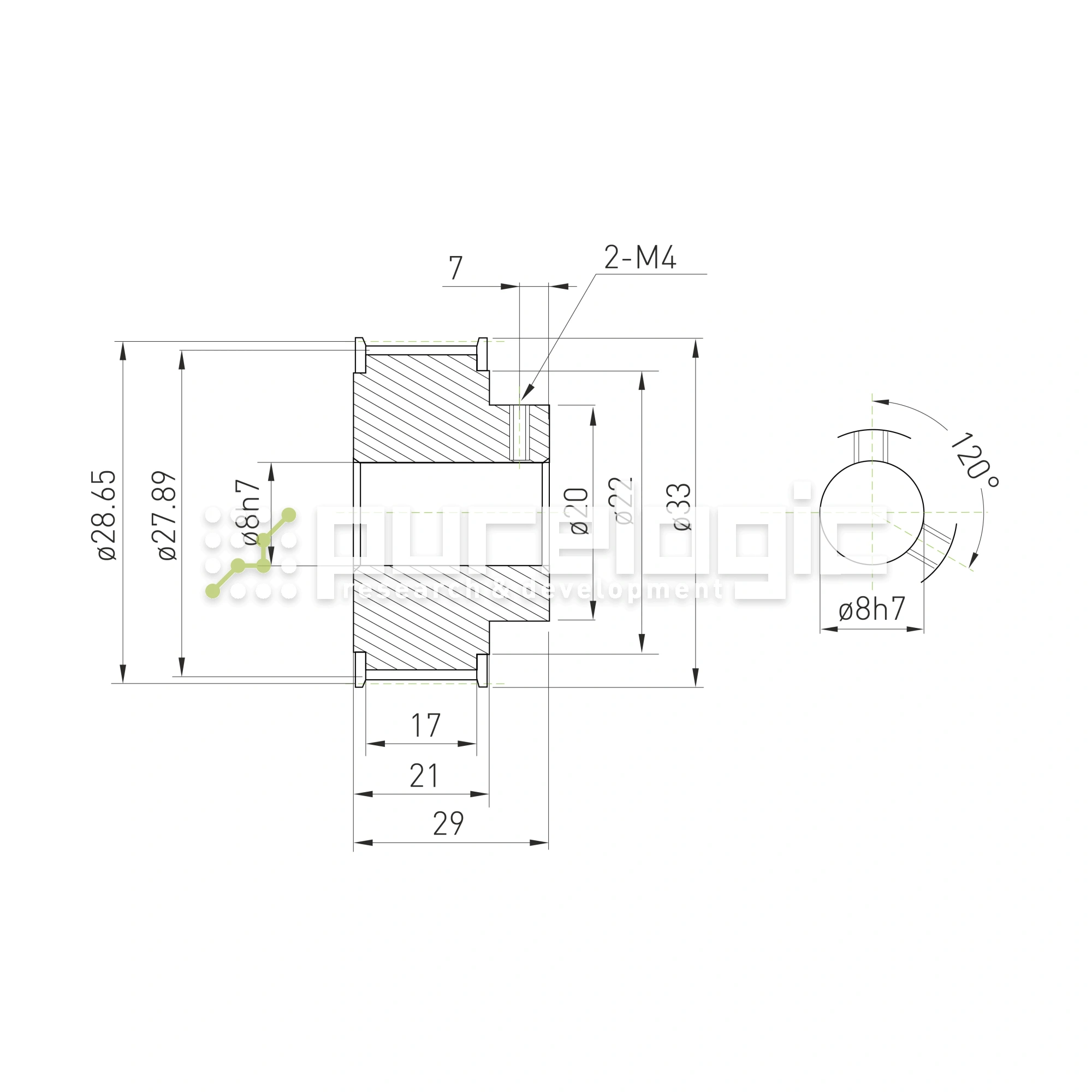 Шкив зубчатый BSY-30-3M-15-B-P8 1 664 Шкив зубчатый BSY-30-3M-15-B-P8 фото