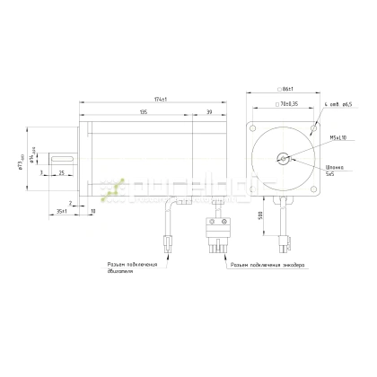 Серводвигатель PL86S2930-D14 36 121 Серводвигатель PL86S2930-D14 фото