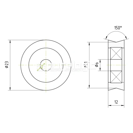 Опорный ролик BSV23-d6W12 фото