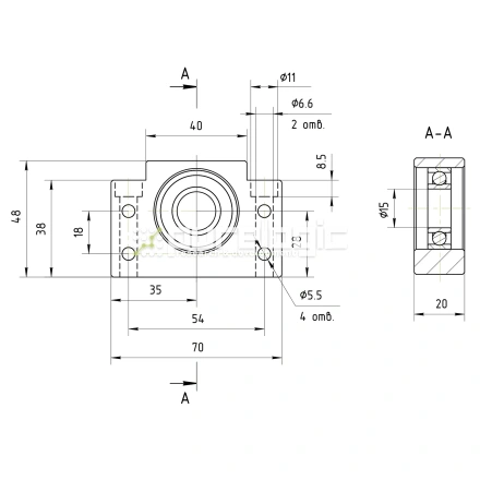 Опора ШВП Hiwin BF15-C5 фото