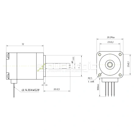Двигатель шаговый FL28STH32-0674A фото