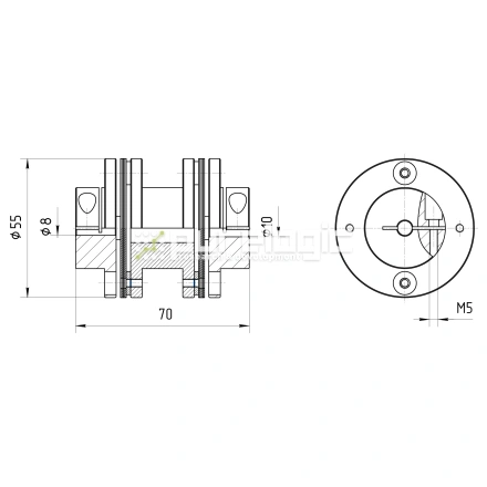 Муфта соединительная BD1-5570-8-10 фото