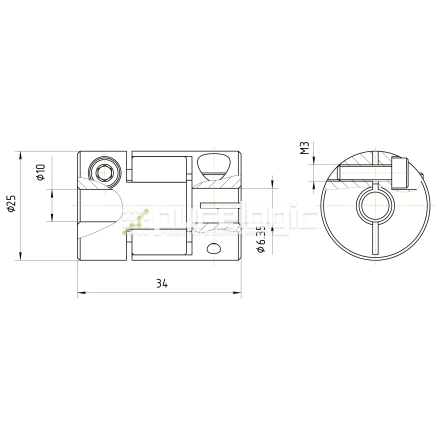 Муфта соединительная BF-25-6.35-10 фото