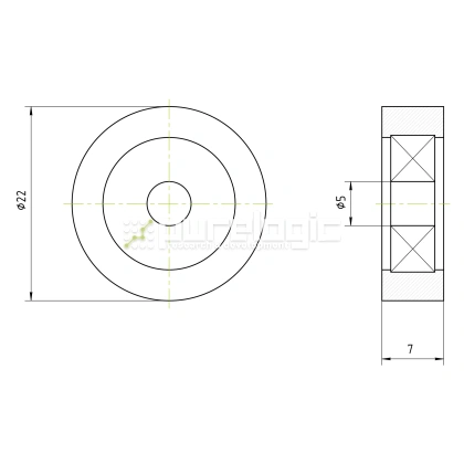 Опорный ролик BS22-d5W7 фото