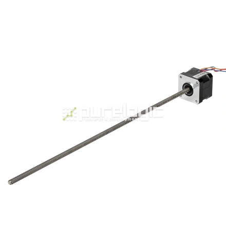 Двигатель шаговый с винтом 17HS3410-350TR6.35x1.58 фото