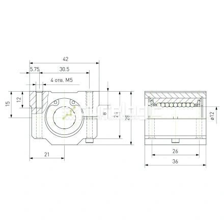 Модуль опорный регулируемый SCJ12 фото