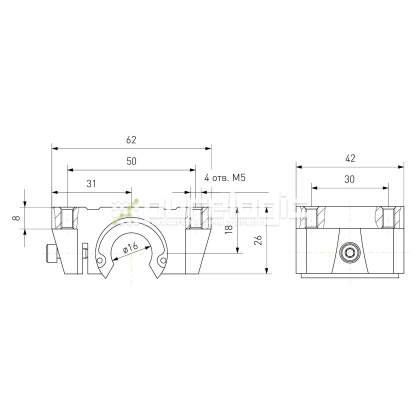 Модуль опорный TBR16 фото