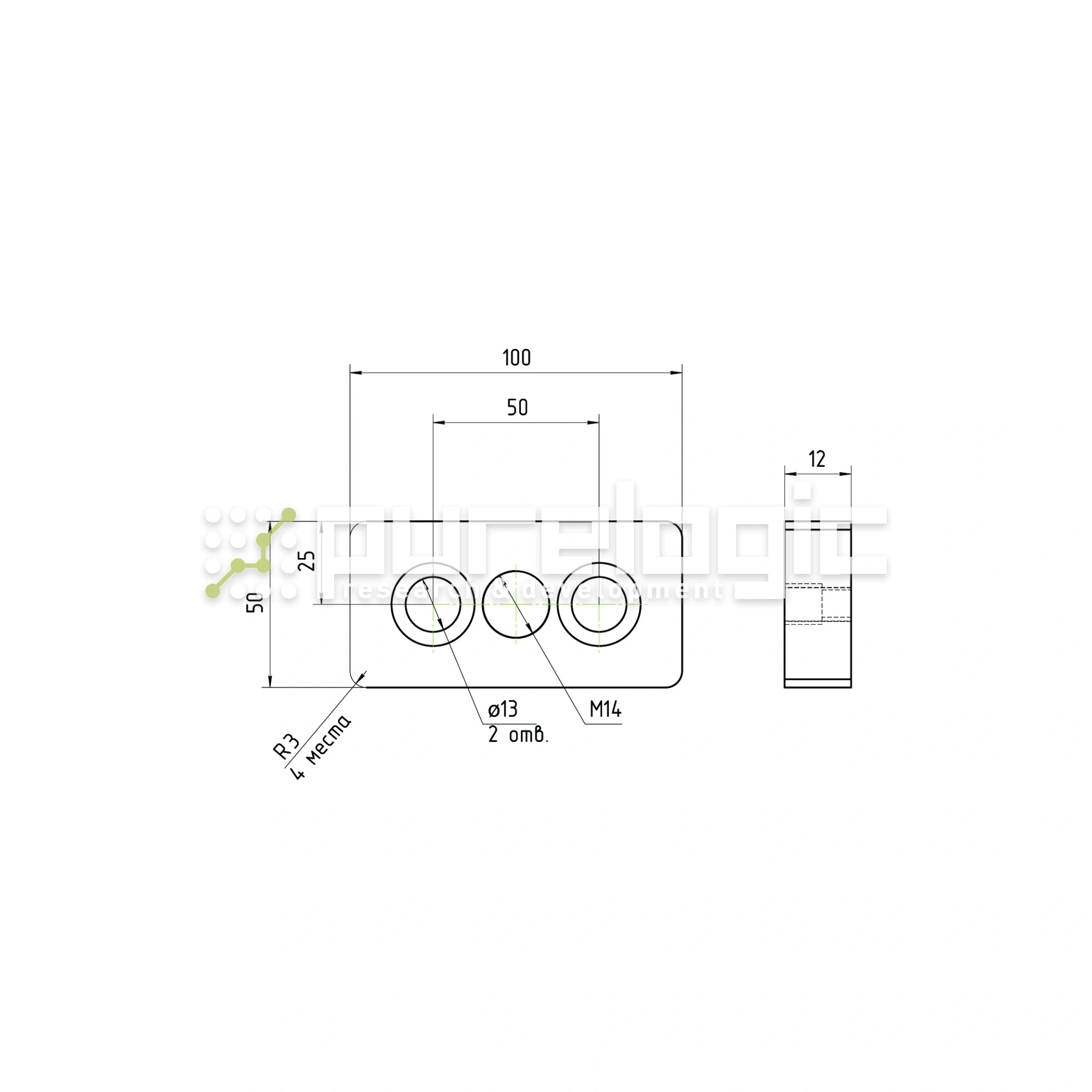 Пластина 50100EGJ-M14 442 Пластина 50100EGJ-M14 фото