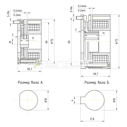Тормоз электрический WSDZ1-3-24 7 363 Тормоз электрический WSDZ1-3-24 фото
