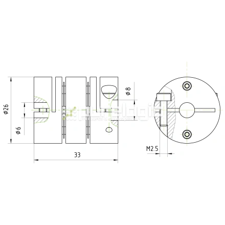 Муфта соединительная BD-2633-6-8 фото