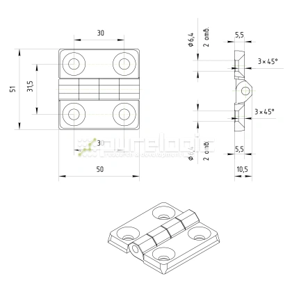 Петля 400113 фото