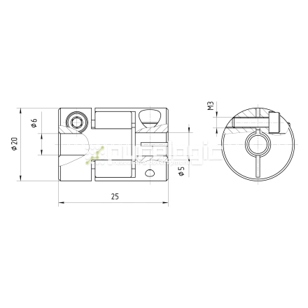 Муфта соединительная BF-2025-5-6 фото