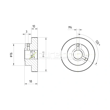 Рукоятка H3512-6.35 фото