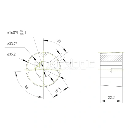 Втулка тапербуш 1008-16 284 Втулка тапербуш 1008-16 фото