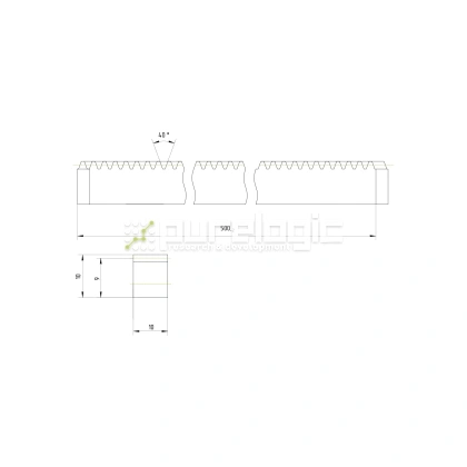 Рейка косозубая RH1-1010 фото